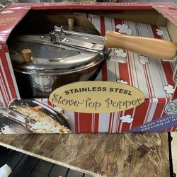 Stainless Steel Popcorn Maker -regular Or Kettle