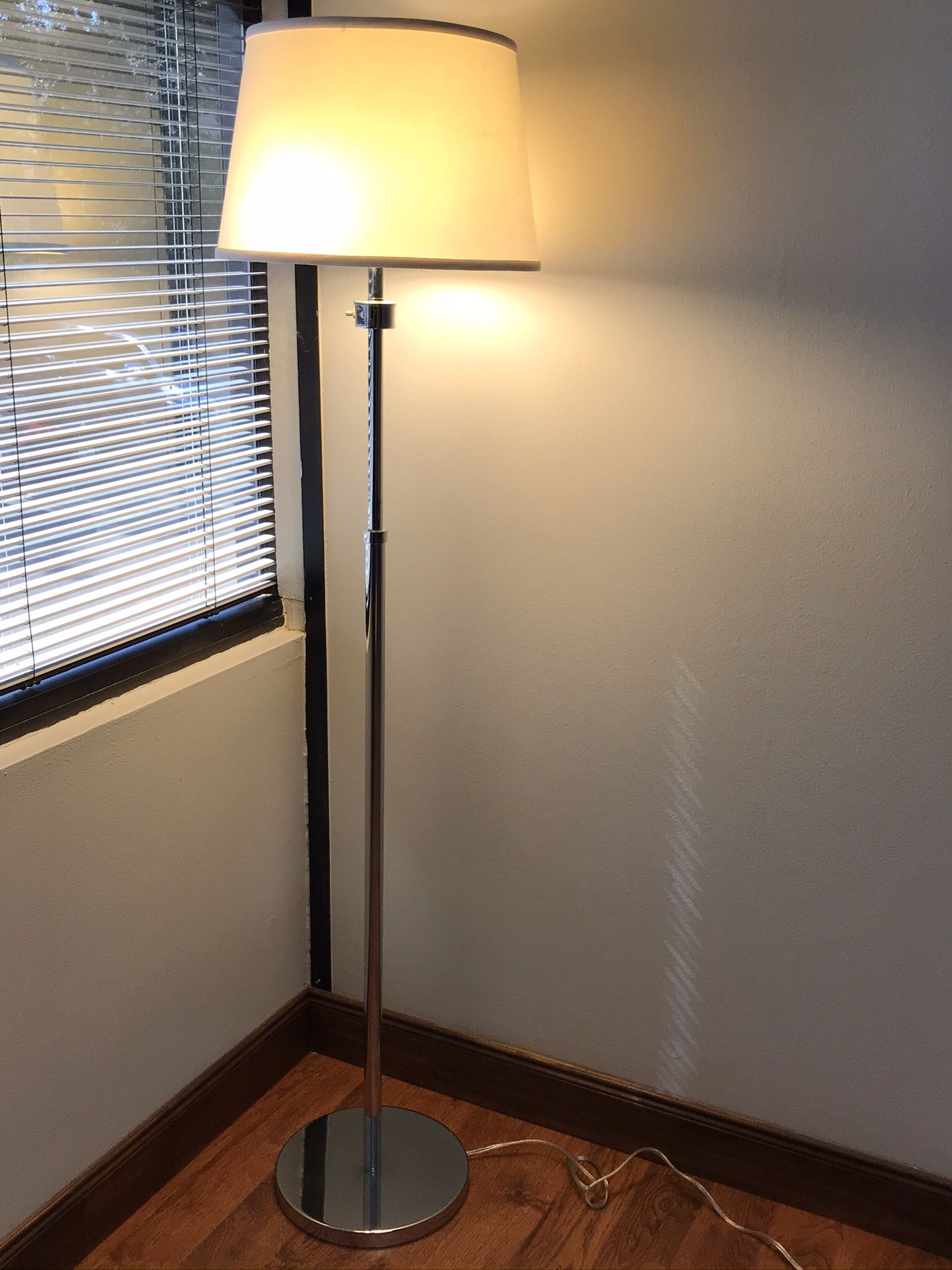 Silver floor lamp