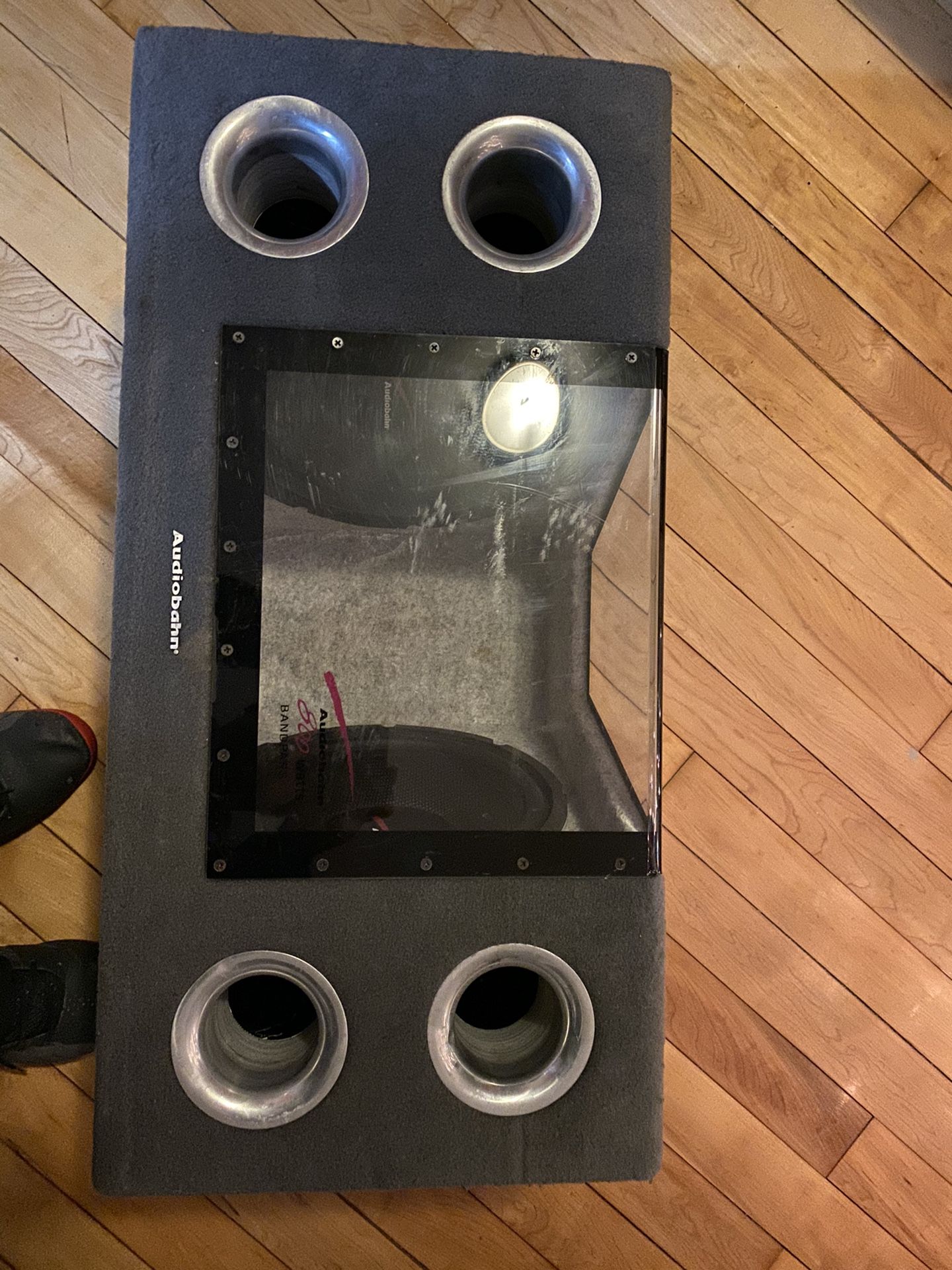 2 12" Audiobahn subs in a Bandpass