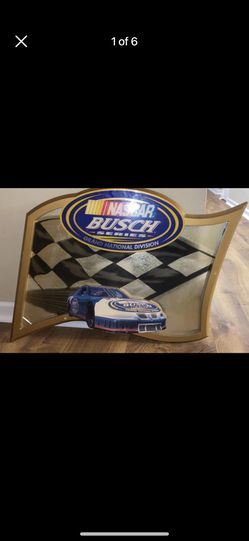 Vintage NASCAR Busch Series Framed Sign