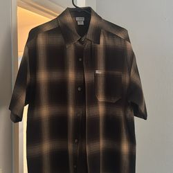 Caltop flannel brown size medium