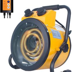 Greenhouse Heater with Thermostat,1500W Portable Outdoor Heaters for Patio,Greenhouse,Winter Plants,Grow Tent,Flower Room