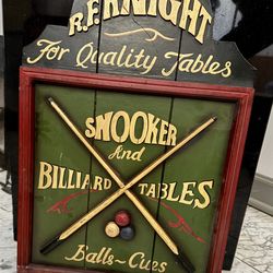 Vintage Wooden Bar Signs