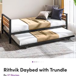 Rithvik Daybed W Trundle