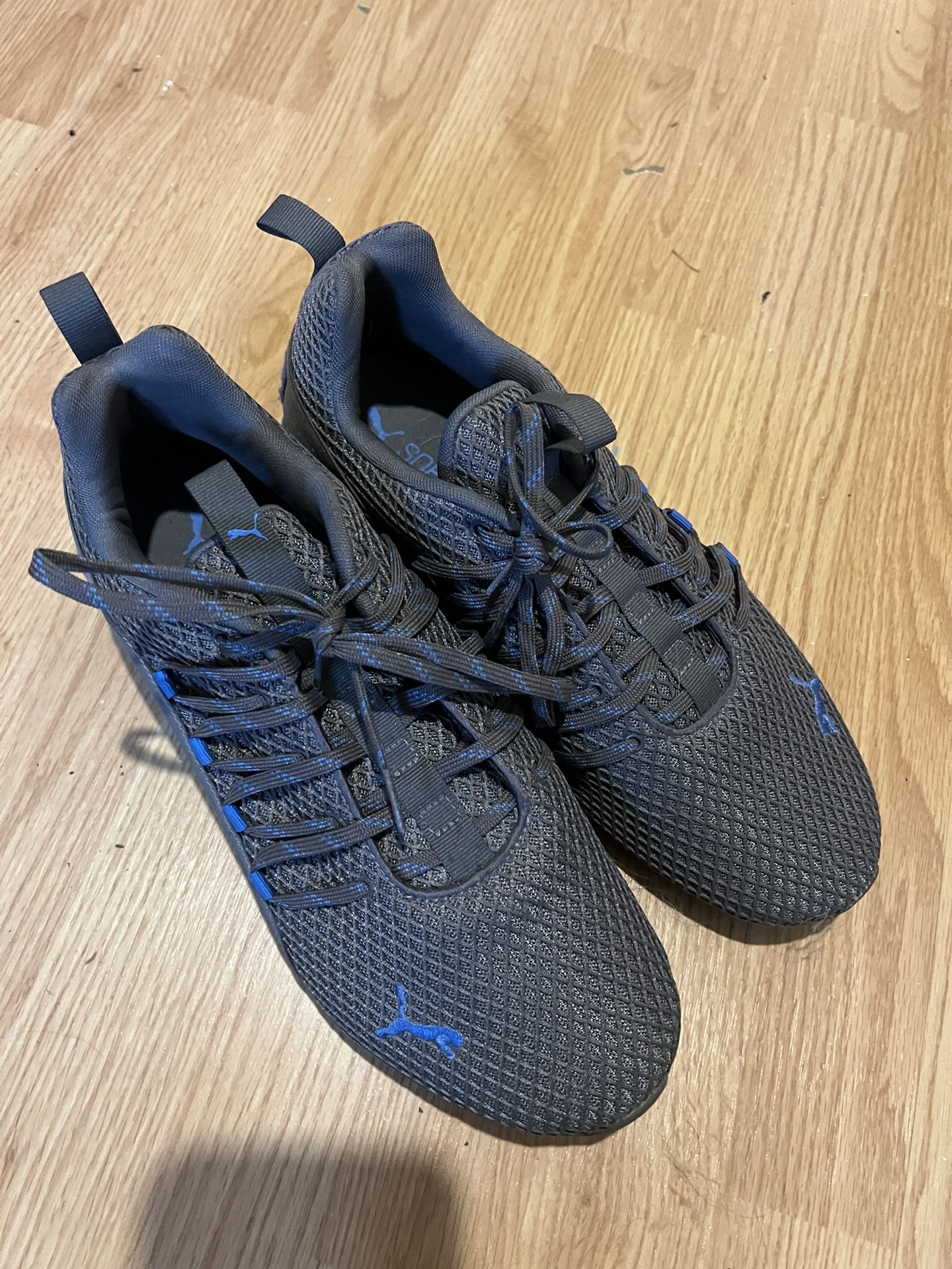 Hardly Worn Puma Grey & Light Blue Fitness Shoes