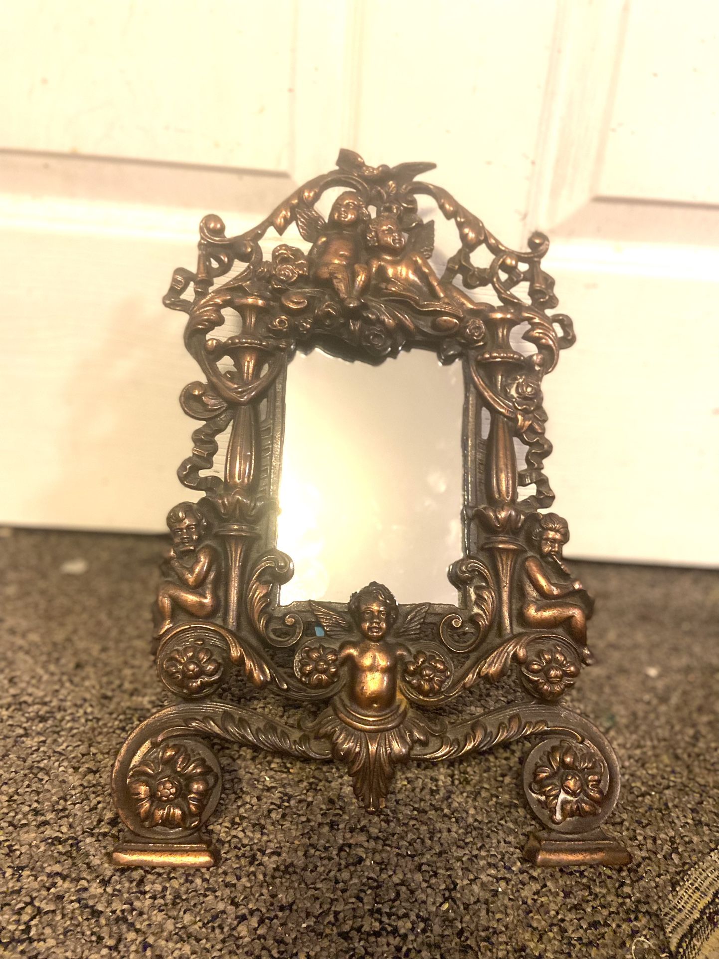 Antique Mirrors Antique Cast Iron Frame 