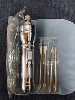 Vintage Sunrise lighted screwdriver tool set, Made in Japan, works, '60's?