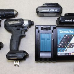 Makita Drill & Impact Driver Set + Batteries and Charger