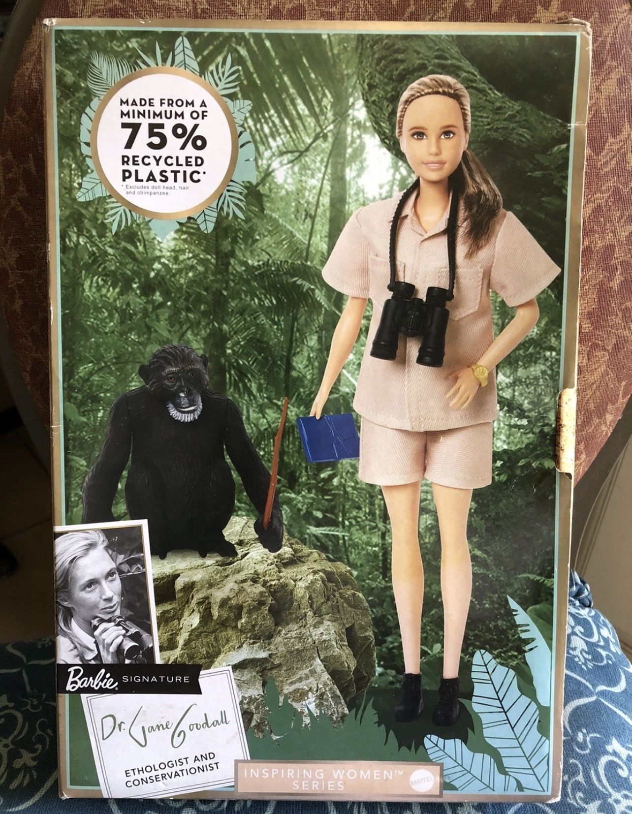 Dr. Jane Goodall Barbie Signature Inspiring Women Series Doll Open Box