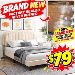 Full Bed Frame Brand New in Box no box spring needed