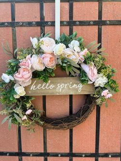 New with tags floral wreath indoor/outdoor