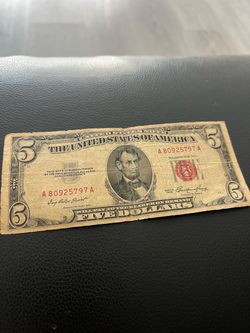 1953 $5 Red Seal United States Note