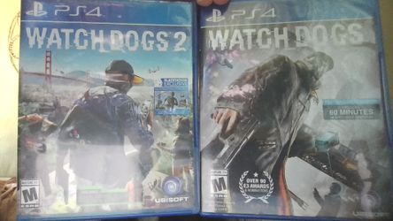 Watch Dogs 1 & 2 games PS4