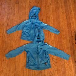 Kids Nike Therma fit Blue Hoodies - 2 Available Size 4 &6