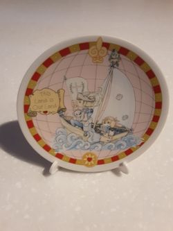 Precious Moments "This Land is Our Land" decorative plate
