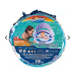 Swim Way Baby Spring Float w/sun Canopy