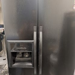 Whirlpool Black Refrigerator 
