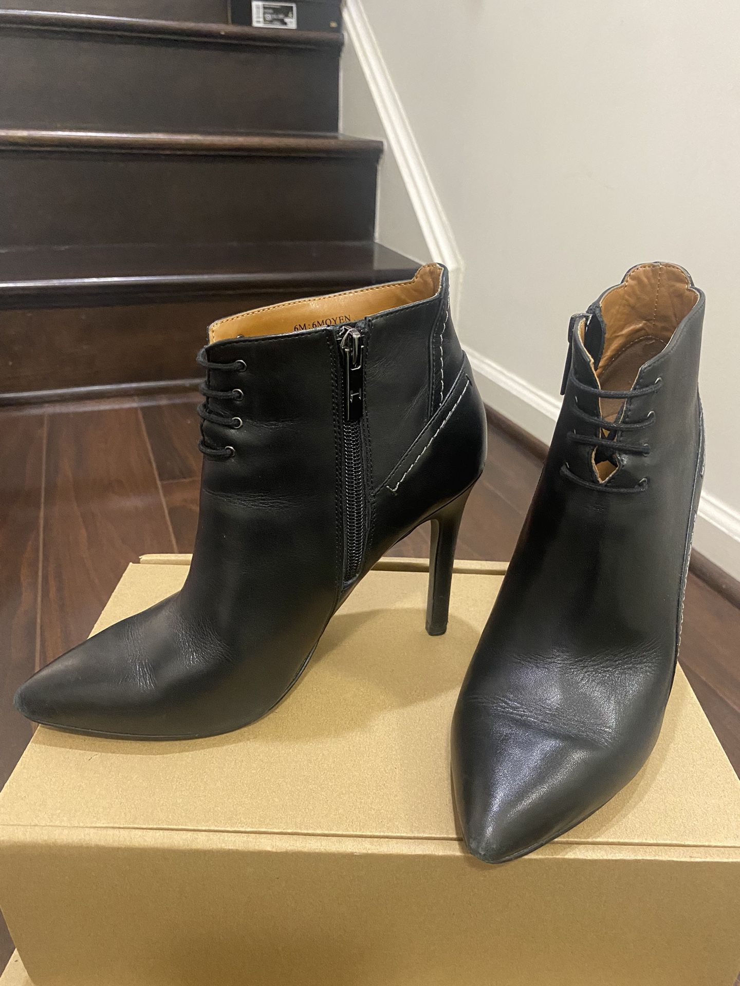 Black Heeled Ankle Boots