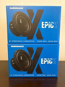 AudioControl Epic X 8" Subwoofers – Pair