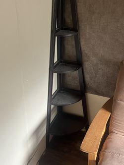 Black Corner Shelving Unit