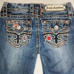 Rock Revival Jeans -  Size 24 Woman's Blue Denim