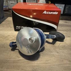 Two Speed Narrow Accurate 600 Valiant Salt Water Fishing Reel  