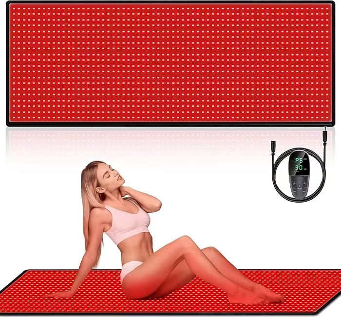 Red Light Therapy for Body: Red Light Therapy Pad 1280 LEDs Infrared Light Therapy Mat 660nm Red Light Therapy Bed 850nm Near Infrared Light Therapy D