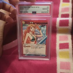 POP 4 Nami 2012 Miracle Battle Carddass One Piece