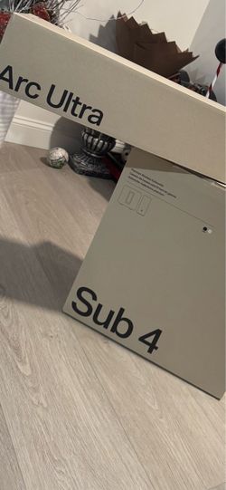 Sonos Arc Ultra Soundbar and Sub 4 Wireless Subwoofer