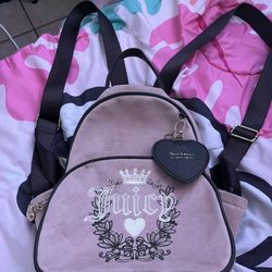 Juicy Couture Pink Velvet Backpack