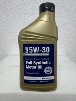 Genuine Subaru 5W-30 Full Synthetic Motor Oil – 1 Quart OEM