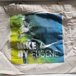NIKE BY EUGENE Steve Prefontaine Canvas Tote Bag