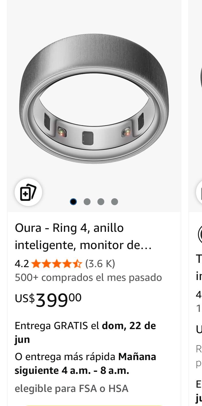 OURA Ring 4 #10 (Silver)