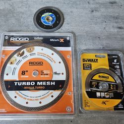 Rigid DeWalt Cobalt Wet Tile Diamond Saw Blades