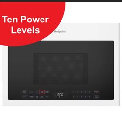 Hotpoint 24” 1.4 Cu. Ft. Over-the-Range Microwave Oven w. Sensor Cooking, LED Controls, White