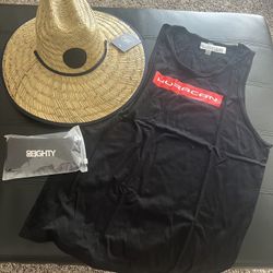 Summer Bundle Sun Hat straw Hat Tank Top Sunglasses 