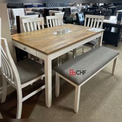 6 Pcs Dining Table Set