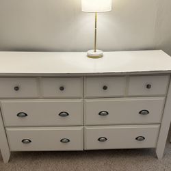 6-Drawer White Dresser