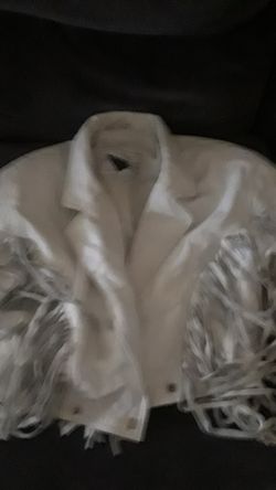 White leather jacket