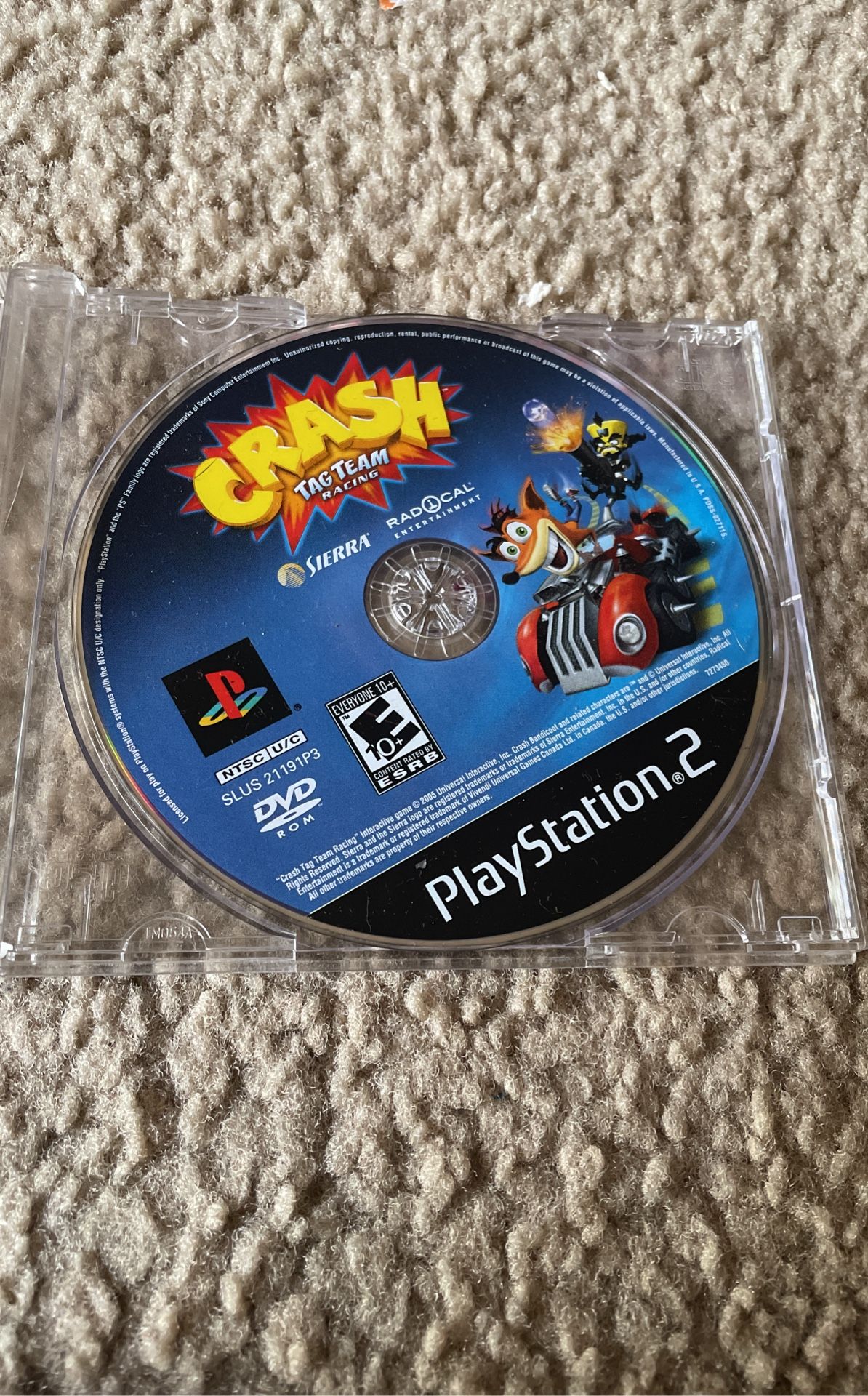 Crash Tag Team Racing (ps2 Game)