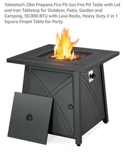 Gas Fire Pit Table
