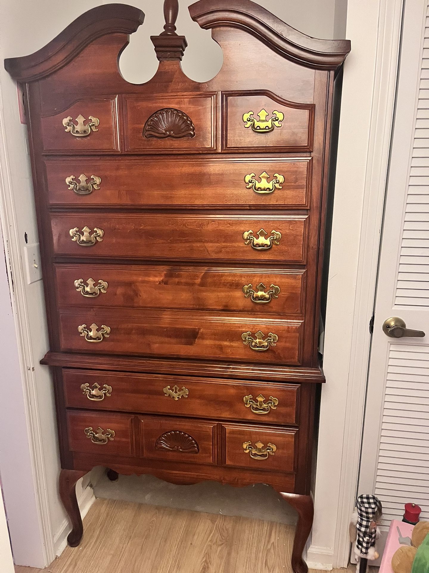 French Provincial Tall Dresser (Solid Wood)