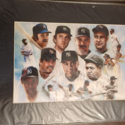 New York Yankees Great Matted Picture Haiyan 15 x 10.25