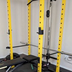 Power Cage W/ Pulley Attachment 