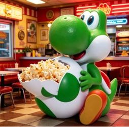 Super Mario Galaxy Movie Yoshi Popcorn Bucket - Movies Collectible
