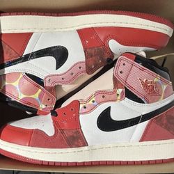 Brand new Jordan 1 Next Chapter spider-man size 7y For $165