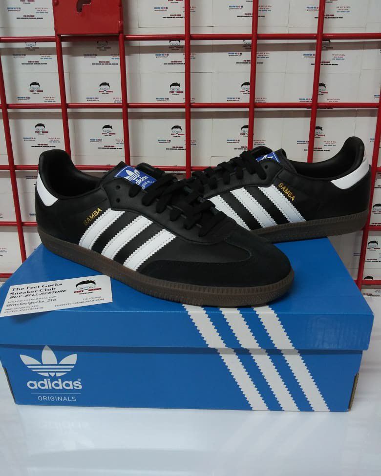 Adidas Originals Samba OG Black Men's Shoes Size 8.5 Brand New