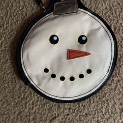 Christmas holiday snowman handbag