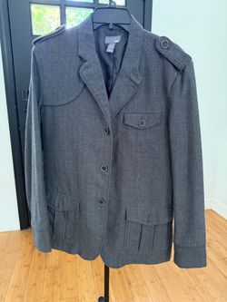 H&M Men’s Gray Herringbone Jacket - 42R