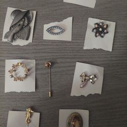 Vintage Broches, Lapel Pins